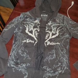 Sinful zip up hoodie